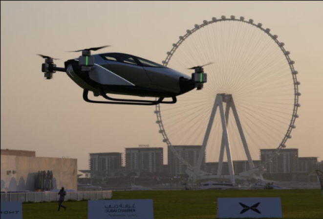 Chinese company conducts flying taxi testing in Dubai