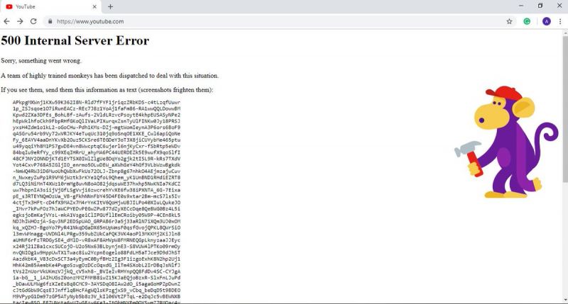 YouTube is down worldwide. faces global outage, users post screenshots of internal error 500 msg