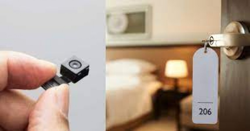 Where are cameras hidden in hotel rooms? check as you go