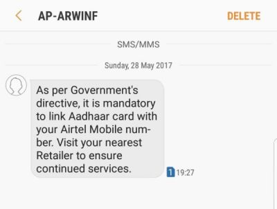 Link your mobile number to your Aadhaar card as soon as possible or else your SIM might be closed
