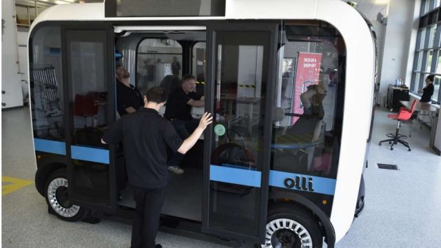hello-Olli is an IBM Watson Powered Driver less electronic mini bus