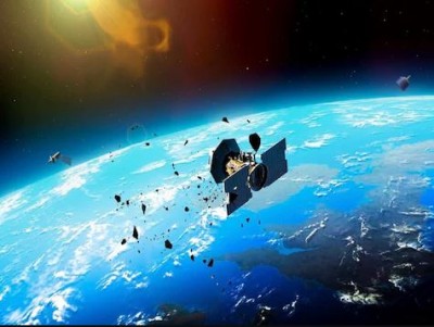 The rapidly growing garbage in space... It can rain on earth sometimes.