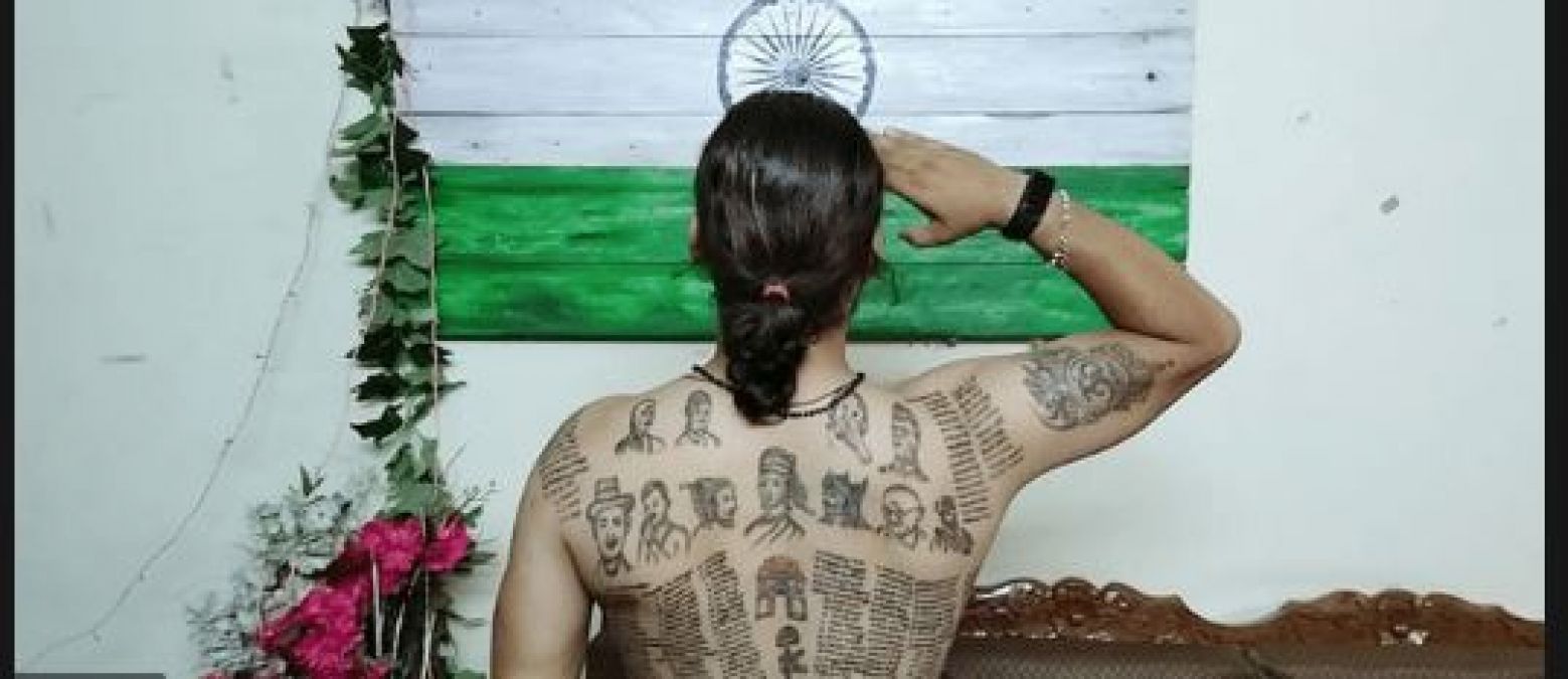 This young man got the names of more than 600 martyrs tattooed on the body, people are shocked to see