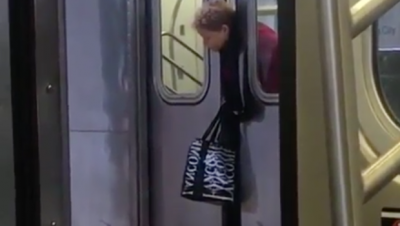 Video : जब मेट्रो में फंसा इस महिला का सर