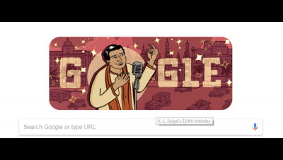 गूगल ने डूडल बदलकर याद किया भारत के पहले सुपरस्टार सिंगर को