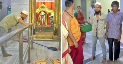 राम नवमी की तैयारी में बिजी है यह मुस्लिम शख्स, करता है पूरे मंदिर की साफ-सफाई