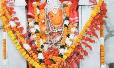 हनुमान जन्मोत्सव पर आकर्षण का केंद्र बना इंदौर का 'रणजीत हनुमान मंदिर', लगी भक्तों की भारी भीड़