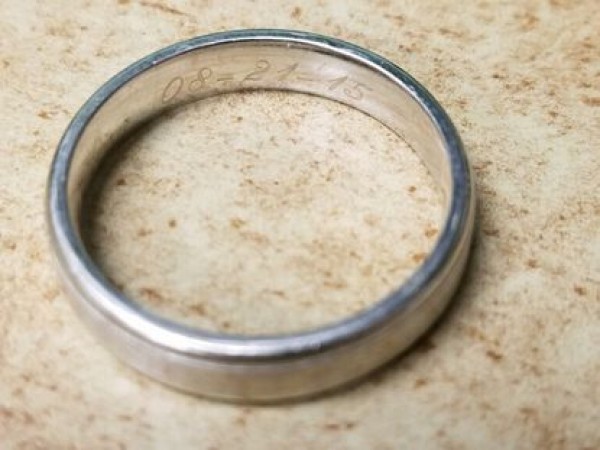 Wedding ring was lost three years ago, found in lockdown like this