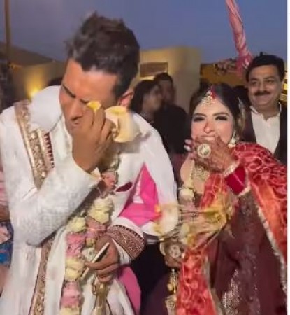 You must not have seen such a funny video of marriage, the bridegroom cried bitterly in farewell