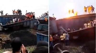 VIDEO: मौत की सेल्फी, पटरी से उतरे मालगाड़ी के 9 डिब्बे और फिर...