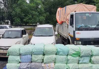 Police confiscated 10 quintals cannabis from smugglers