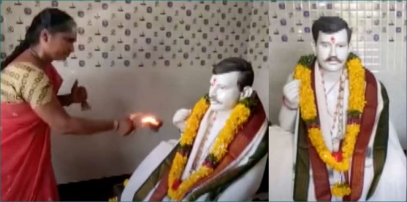 'Husband is God' wife built temple in home after man's death