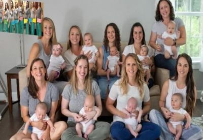 There were 9 nurses in this hospital together pregnant, now all gave birth to children together!