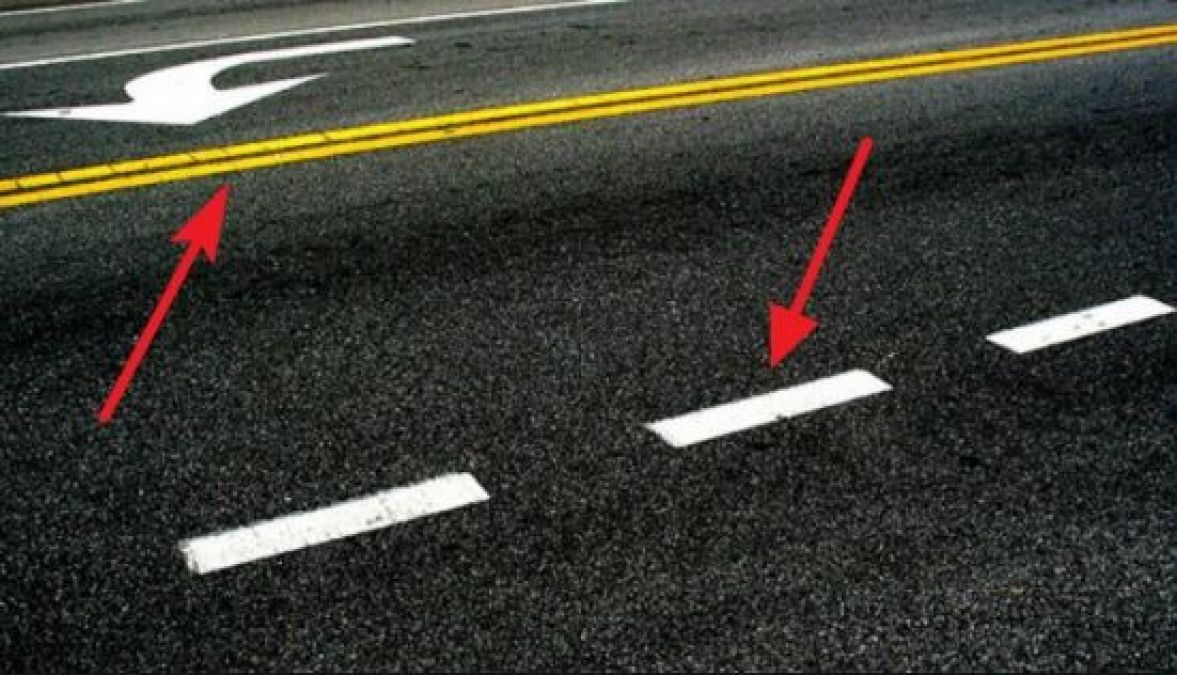 Why these lines are painted on the road, Know the reason!