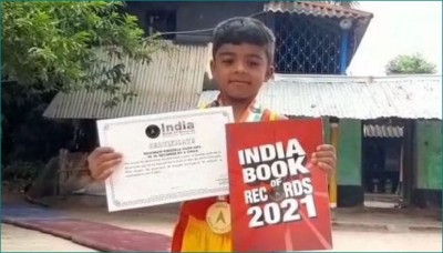 7-year-old boy registered in India Book of Records for push- ups skills