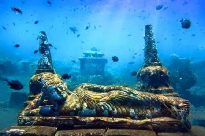 इस मुस्लिम देश में समंदर के अंदर है भगवान विष्णु की भव्य और सुंदर मूर्तियां
