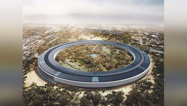 किसी स्पेसशिप से कम नहीं है Apple का ये नया ऑफिस