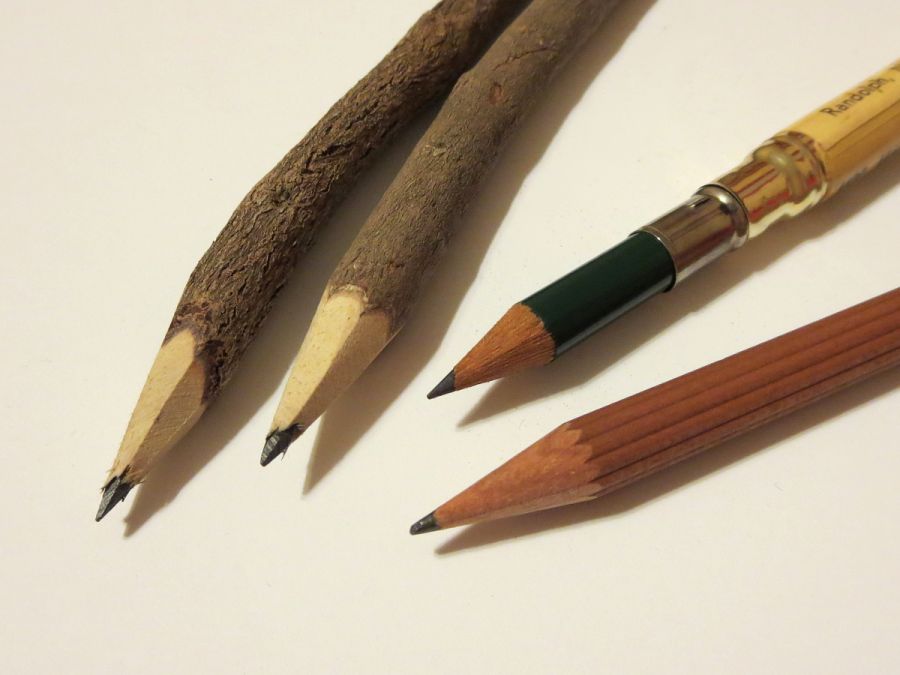 The world's first pencil looked like this, See here