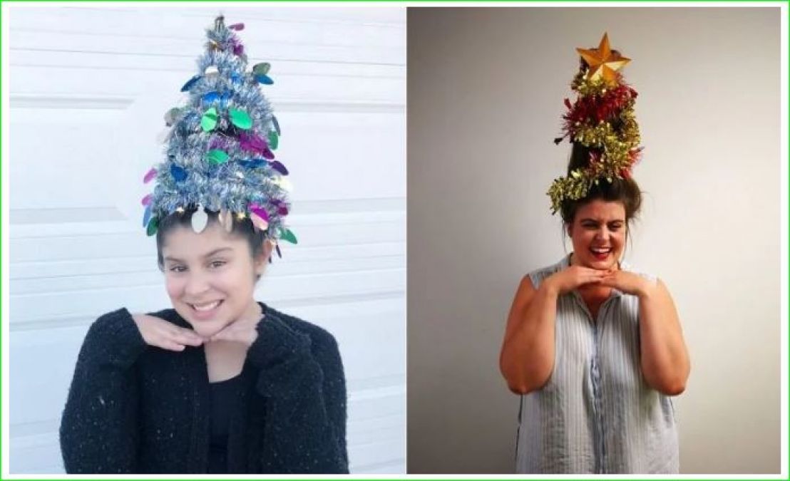 Christmas Tree hairstyle is in trend on Social media