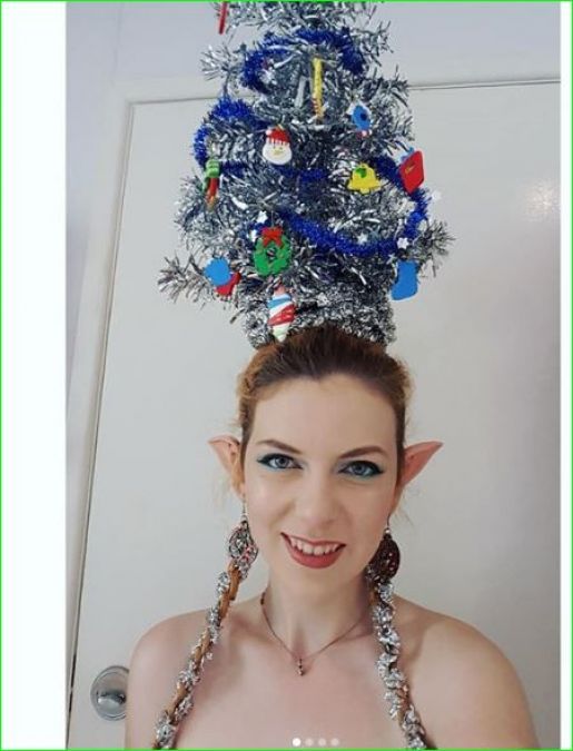 Christmas Tree hairstyle is in trend on Social media