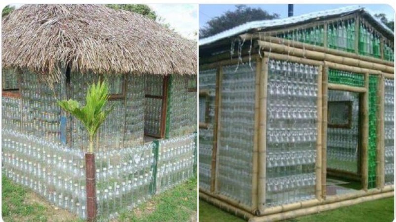 Video of this house made of plastic bottles goes viral, people are surprised to see