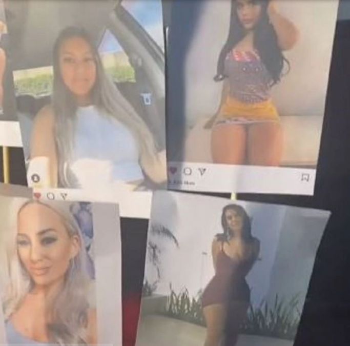 Valentine's Day gifts: Wife print outs of all women pictures husband liked on Instagram