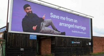 Man installed hoardings across the city to avoid arranged marriages