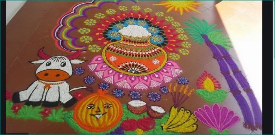 Pongal festival will be celebrated on January 14-15, make these beautiful rangolis to decorate your home