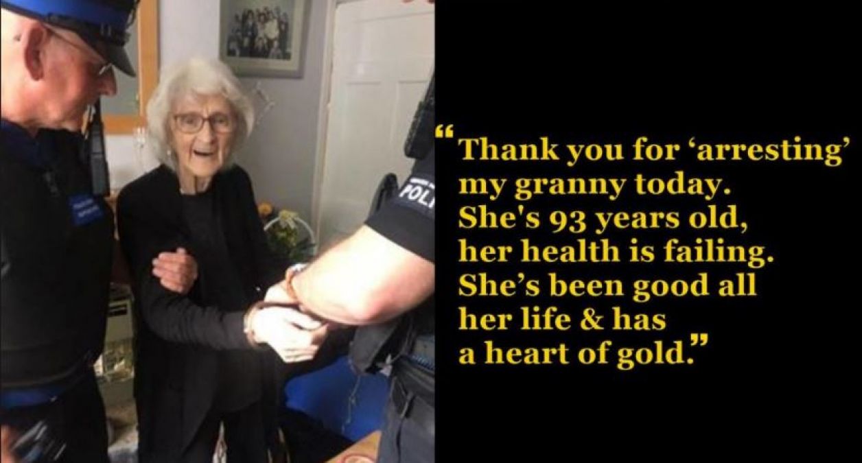 93 साल की दादी को पुलिस ने किया गिरफ्तार, अजीब है वजह