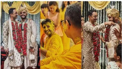 Gay couple tied the knot, photos from turmeric to mehndi ceremony going viral