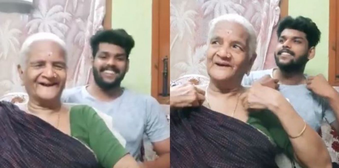 सोशल मीडिया पर दादी-पोते ने मचाया धमाल, कोलावेरी डी पर किया डांस