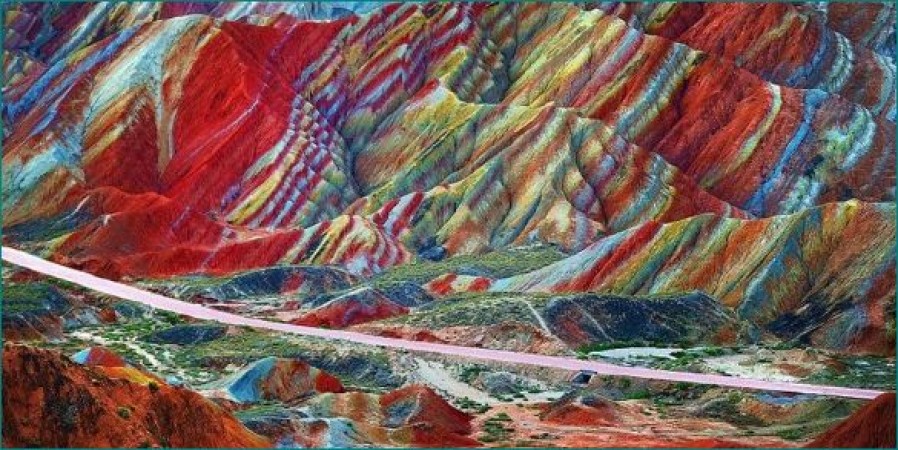Here are what rainbow mountains made off, people come from far to enjoy the sight