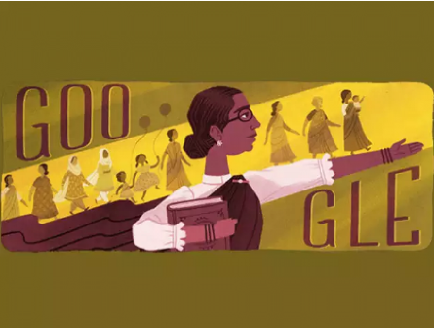 She was the country's first female legislator, Google created its doodle exclusively!