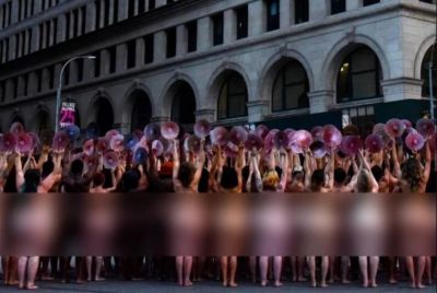 People line up Nude outside the Facebook office, the truth will surprise you