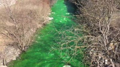 Video : स्पेन की नदी का पानी अचानक से हो गया हरा, लोग समझ रहे ज़हर