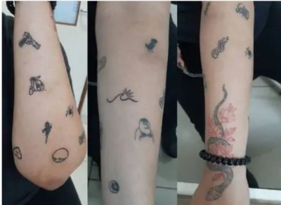 Weird fad: This girl goes to get a tattoo done as soon as she gets angry, got 70 tattoos done in 6 months