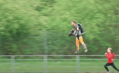 THIS man holds record smashing sporty speed challenges with jet suit