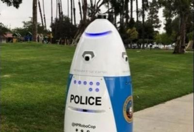 Here Robots handle the police task, security will remain along with so much assistance