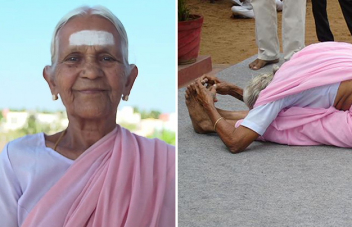 International Yoga Day 2018 : योग में रामदेव बाबा को मात दे रही ये बुजुर्ग महिला