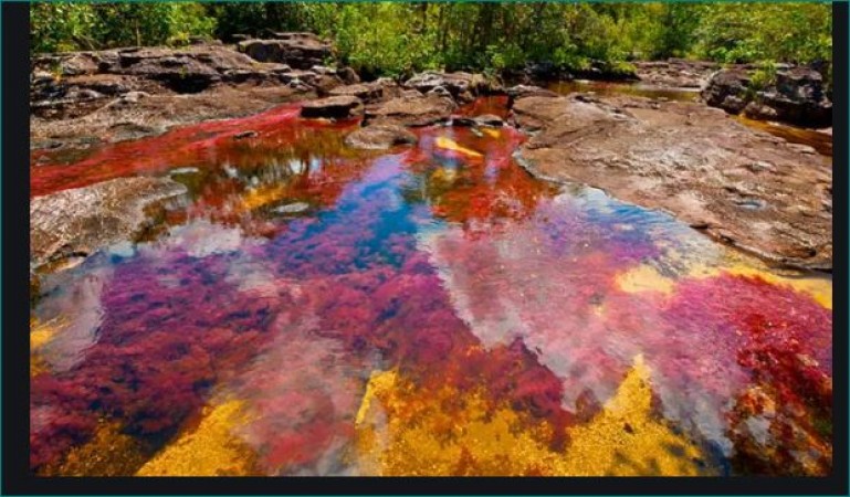 Water of these lake changes color 4 times a day