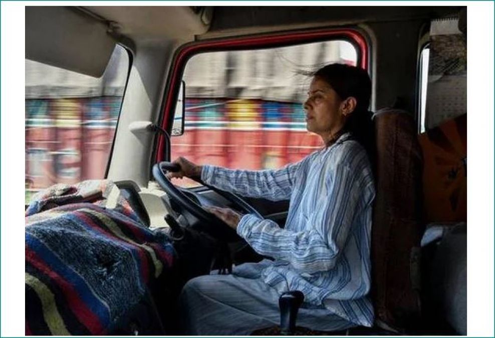 This 49-year-old single mother drives truck for her children and livelihood
