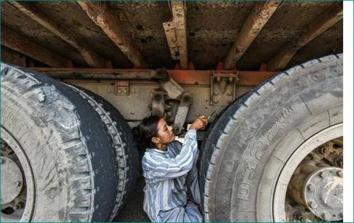 This 49-year-old single mother drives truck for her children and livelihood