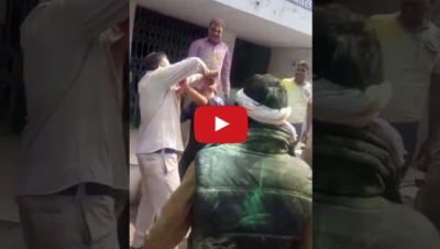 Video : थाने के बाहर शराब के नशे में होली सेलिब्रेट करते आये पुलिस जवान
