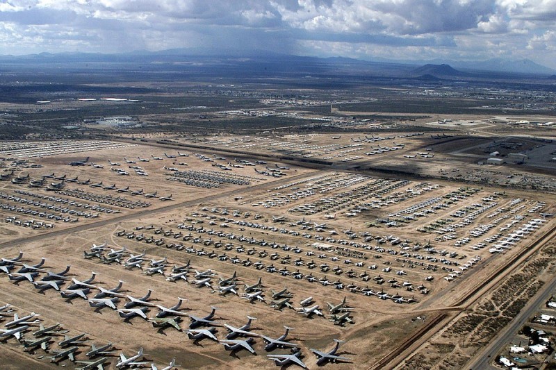 This is world's largest cemetery of airplanes, more than 4000 planes are there