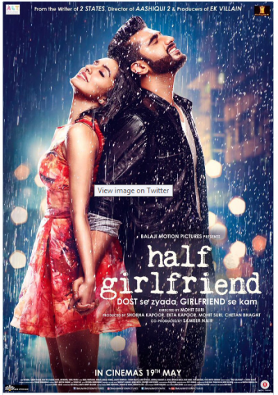 'दोस्ती से ज्यादा और GF से कम', आ गया है Half Girlfriend का पहला पोस्टर