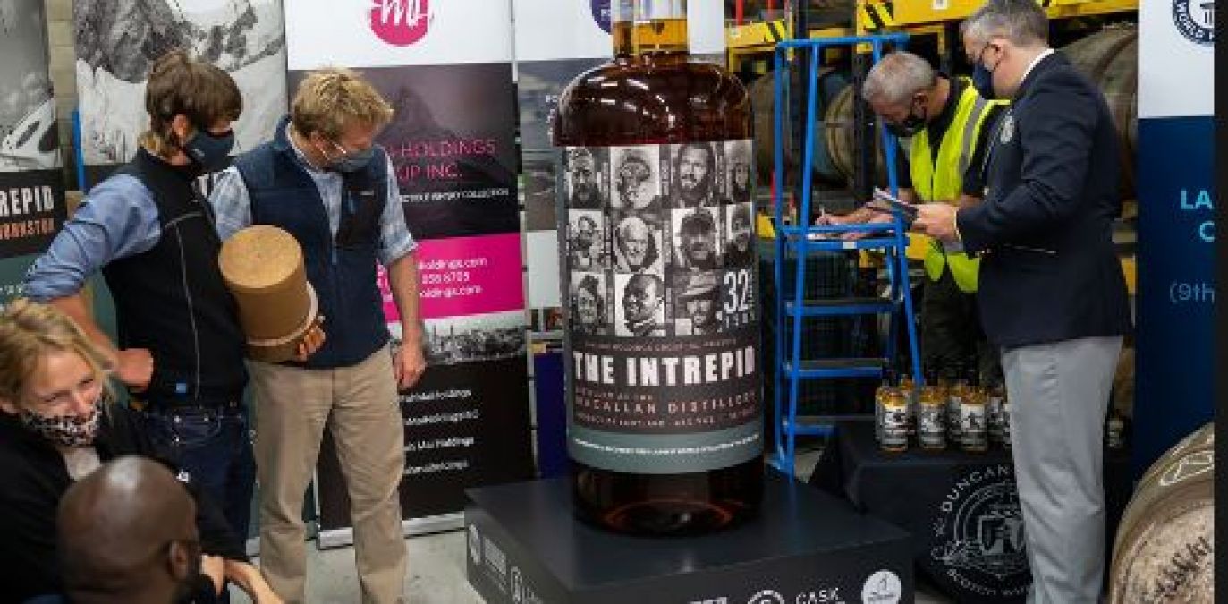 This is the world's biggest whiskey bottle, the price will blow your senses