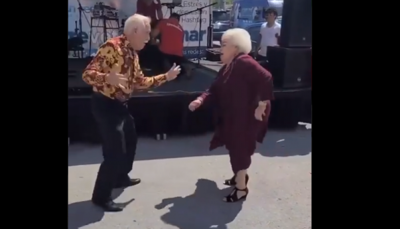 Elderly couple's dance video created stir on the internet