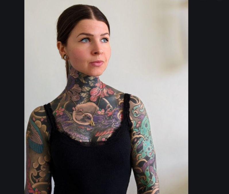 This girl got a tattoo on each of her limbs, spent 20 lakhs on tattoos
