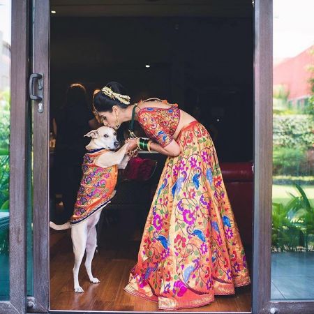 Photos : शादी में दूल्हा दुल्हन से ज्यादा आकर्षित रहा दुल्हन का Pet Dog