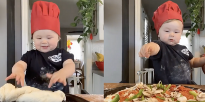 This one-year old chef become famous on social media